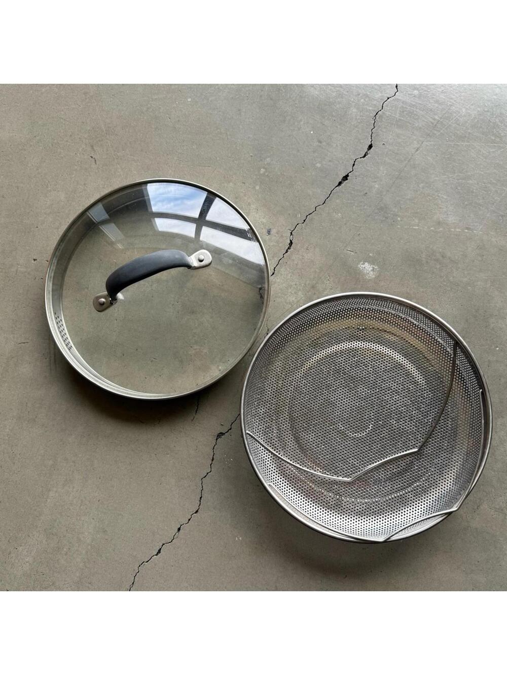 Instant Pot / Stainless Steel Steamer Basket + Glass Lid Set